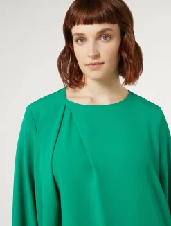 Hot Marina Rinaldi Crepe envers satin tunic GREEN