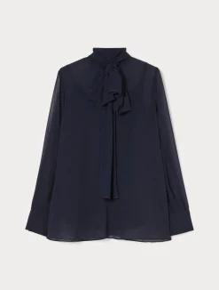 Online Marina Rinaldi Crepe georgette blouse MIDNIGHTBLUE