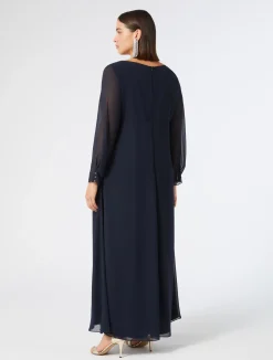 Clearance Marina Rinaldi Crepe georgette dress MIDNIGHTBLUE