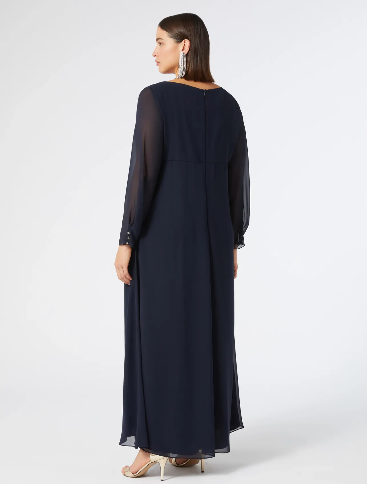 Clearance Marina Rinaldi Crepe georgette dress MIDNIGHTBLUE
