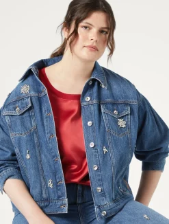 Online Marina Rinaldi Crepe jersey T-shirt RED