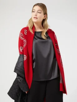 Clearance Marina Rinaldi Crepe jersey T-shirt BLACK