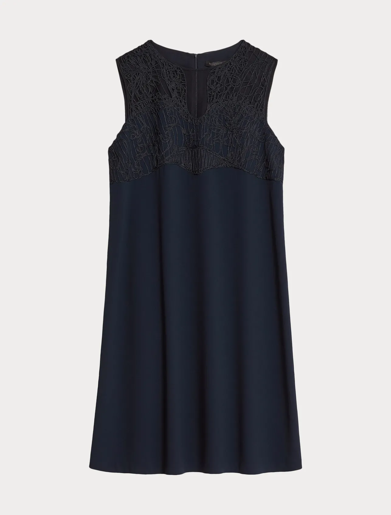 Clearance Marina Rinaldi Crêpe dress with embroidery MIDNIGHTBLUE