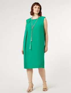 Fashion Marina Rinaldi Crêpe envers satin dress GREEN