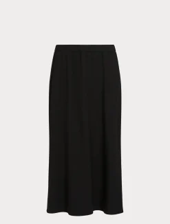 Discount Marina Rinaldi Crêpe satin skirt BLACK