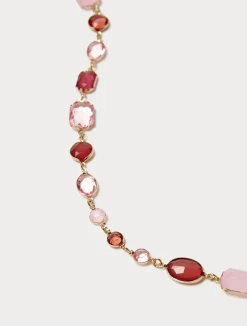 Sale Marina Rinaldi Crystal-adorned necklace PINK