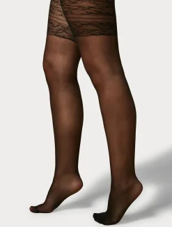 Fashion Marina Rinaldi 15 denier microfibre tights BLACK