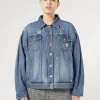 Best Marina Rinaldi Denim cropped jacket NAVY