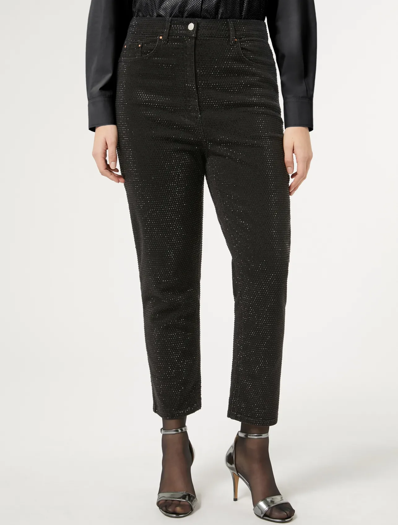 Clearance Marina Rinaldi Denim jeans with rhinestones DARKBOWN