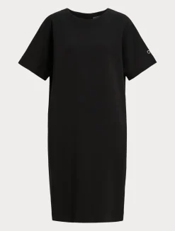 Fashion Marina Rinaldi Double-faced jersey dress BLACK
