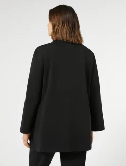 Hot Marina Rinaldi Double-faced jersey jacket BLACK