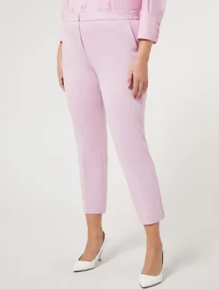 Sale Marina Rinaldi Double-faced jersey trousers PINK