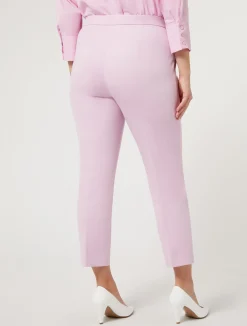 Sale Marina Rinaldi Double-faced jersey trousers PINK