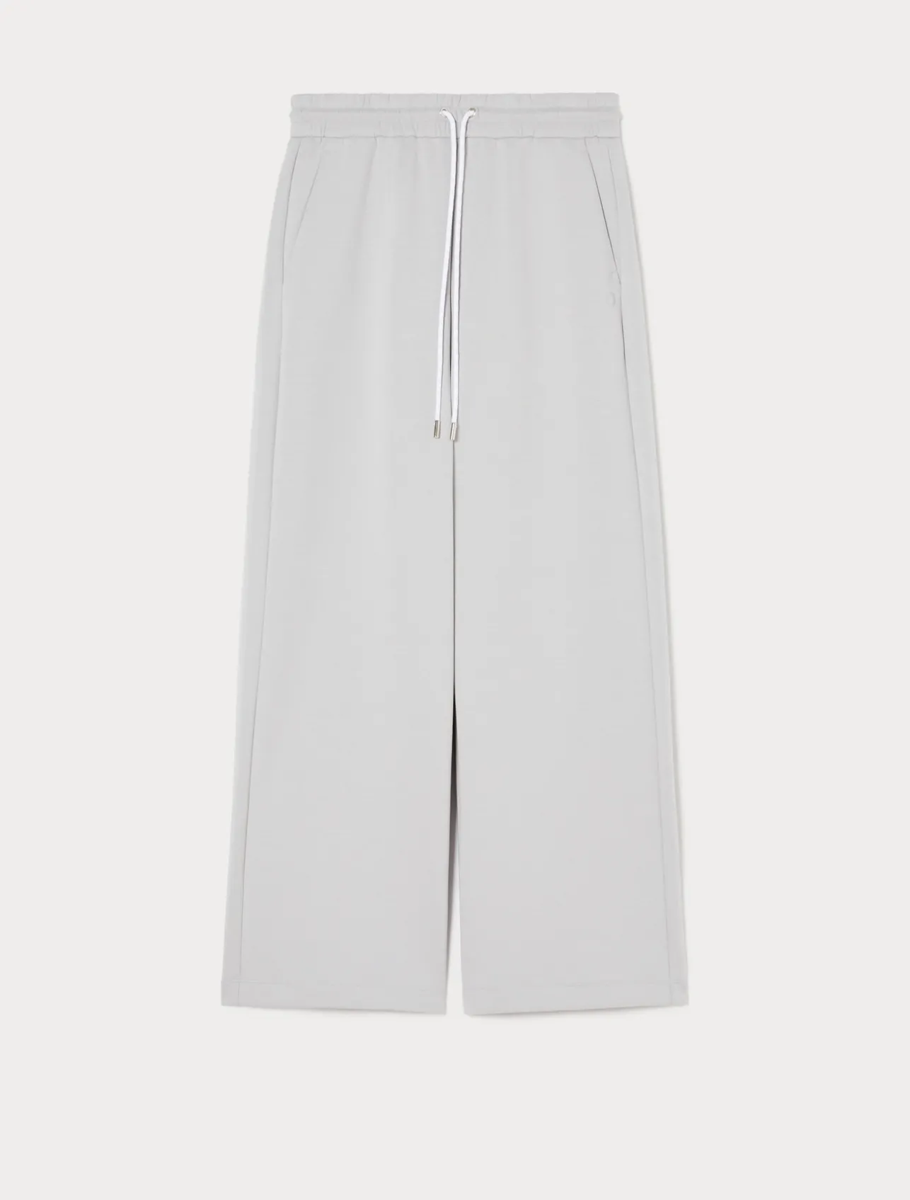 Sale Marina Rinaldi Double-faced jersey trousers LIGHTGREY