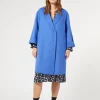 Clearance Marina Rinaldi Double-faced wool and cashmere coat CHINABLUE