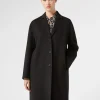 Discount Marina Rinaldi Double-faced wool and cashmere coat BLACK