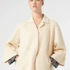 Discount Marina Rinaldi Double-faced wool and cashmere jacket POWDER