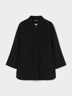 Fashion Marina Rinaldi Double-faced wool and cashmere jacket BLACK