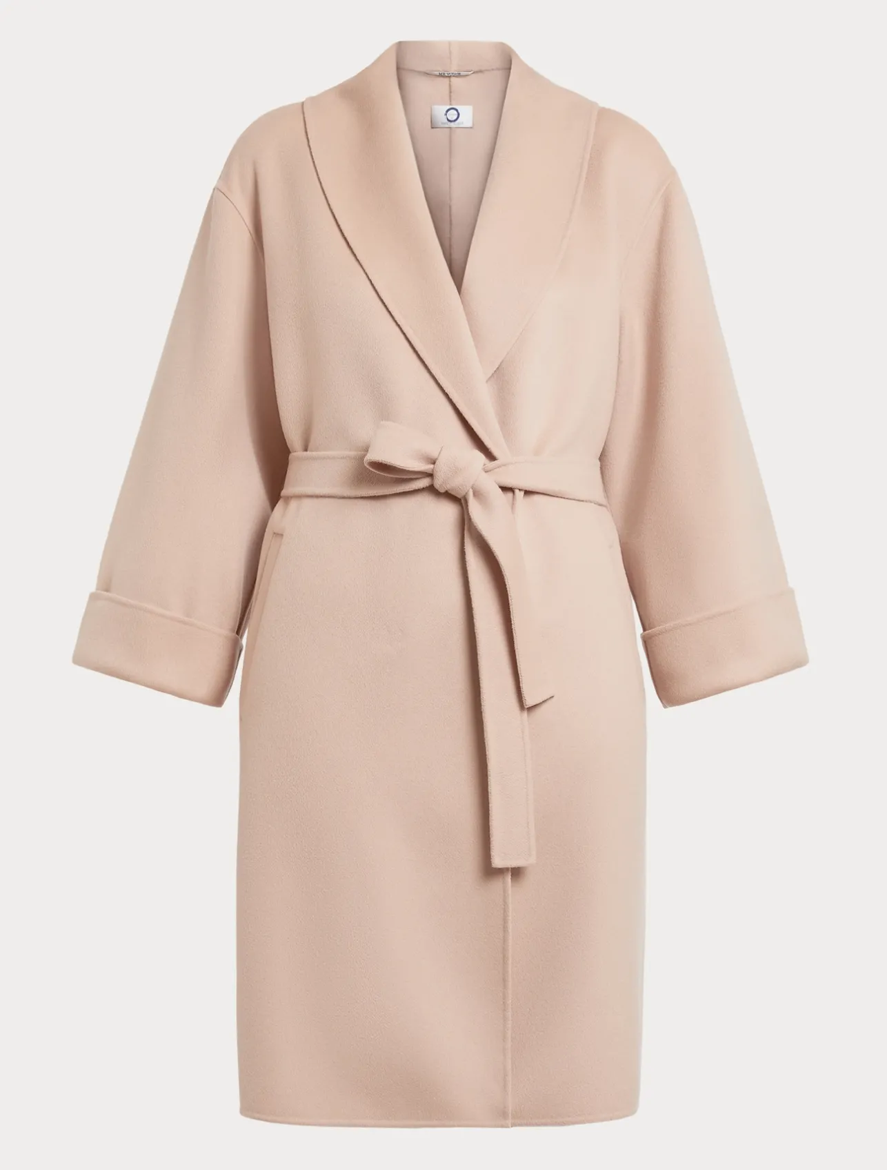 Outlet Marina Rinaldi Double-faced wool and cashmere coat IVORY