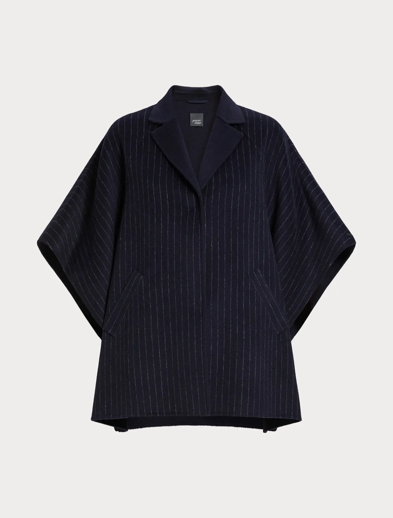 Fashion Marina Rinaldi Double-faced wool cape ULTRAMARINE