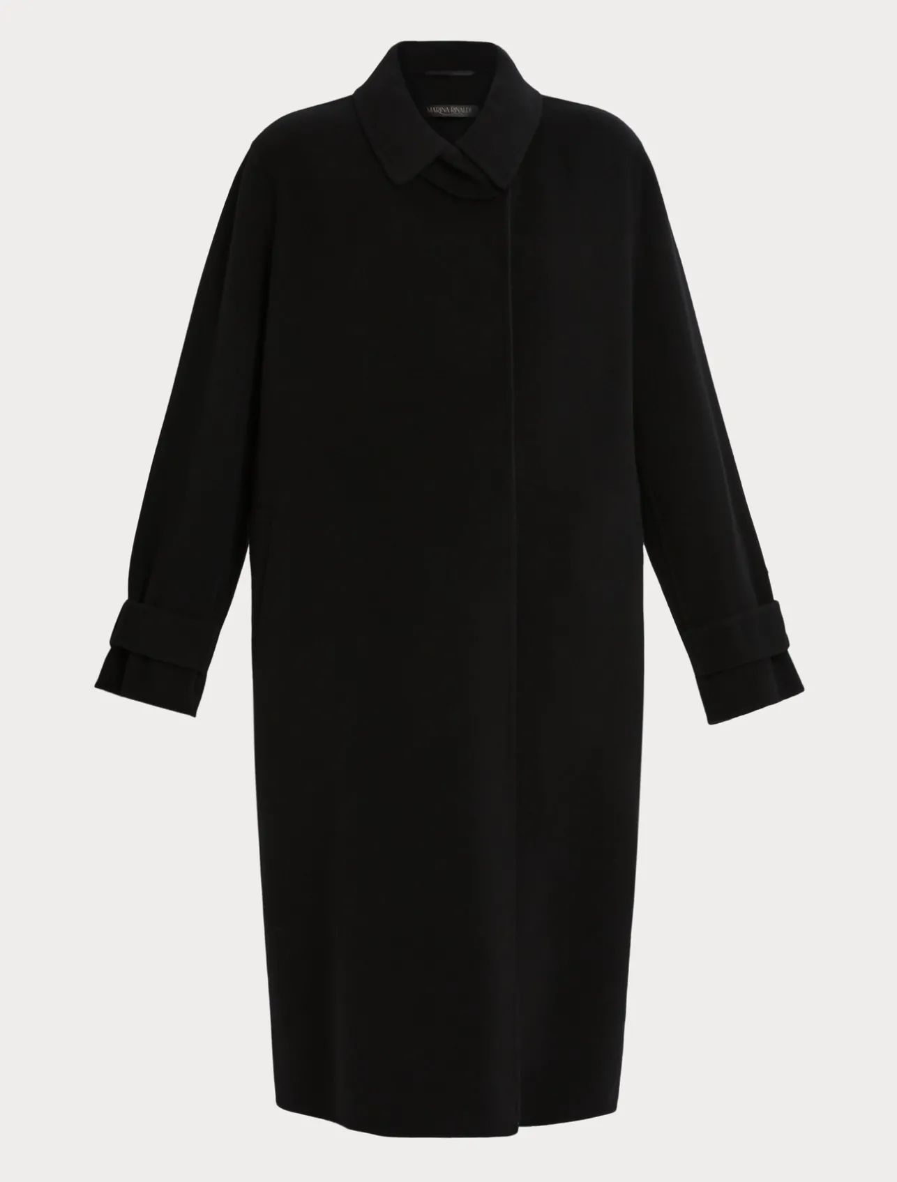 Clearance Marina Rinaldi Double-faced wool coat BLACK