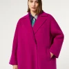 New Marina Rinaldi Double-faced wool heavy jacket CYCLAMEN