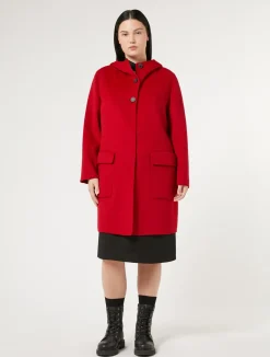 Online Marina Rinaldi Double-faced wool heavy jacket RED