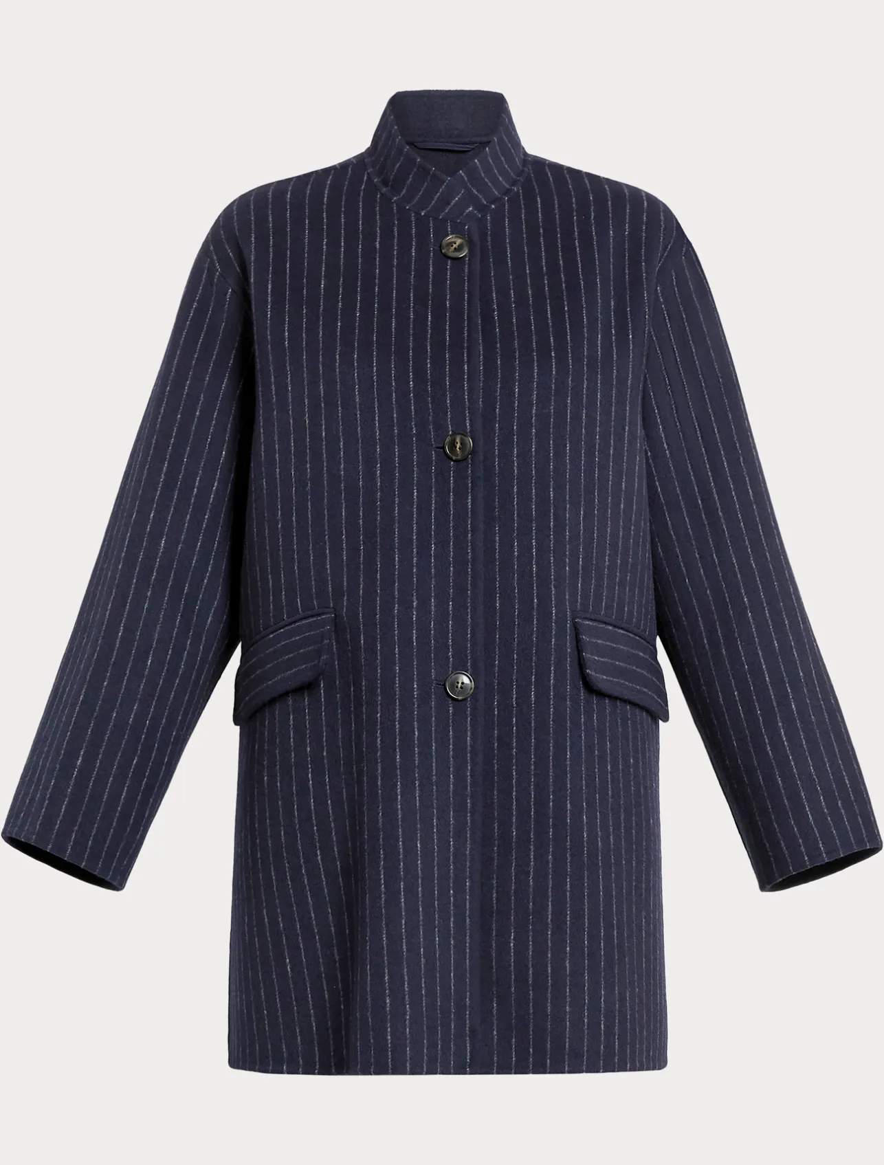 Fashion Marina Rinaldi Double-faced wool heavy jacket ULTRAMARINE