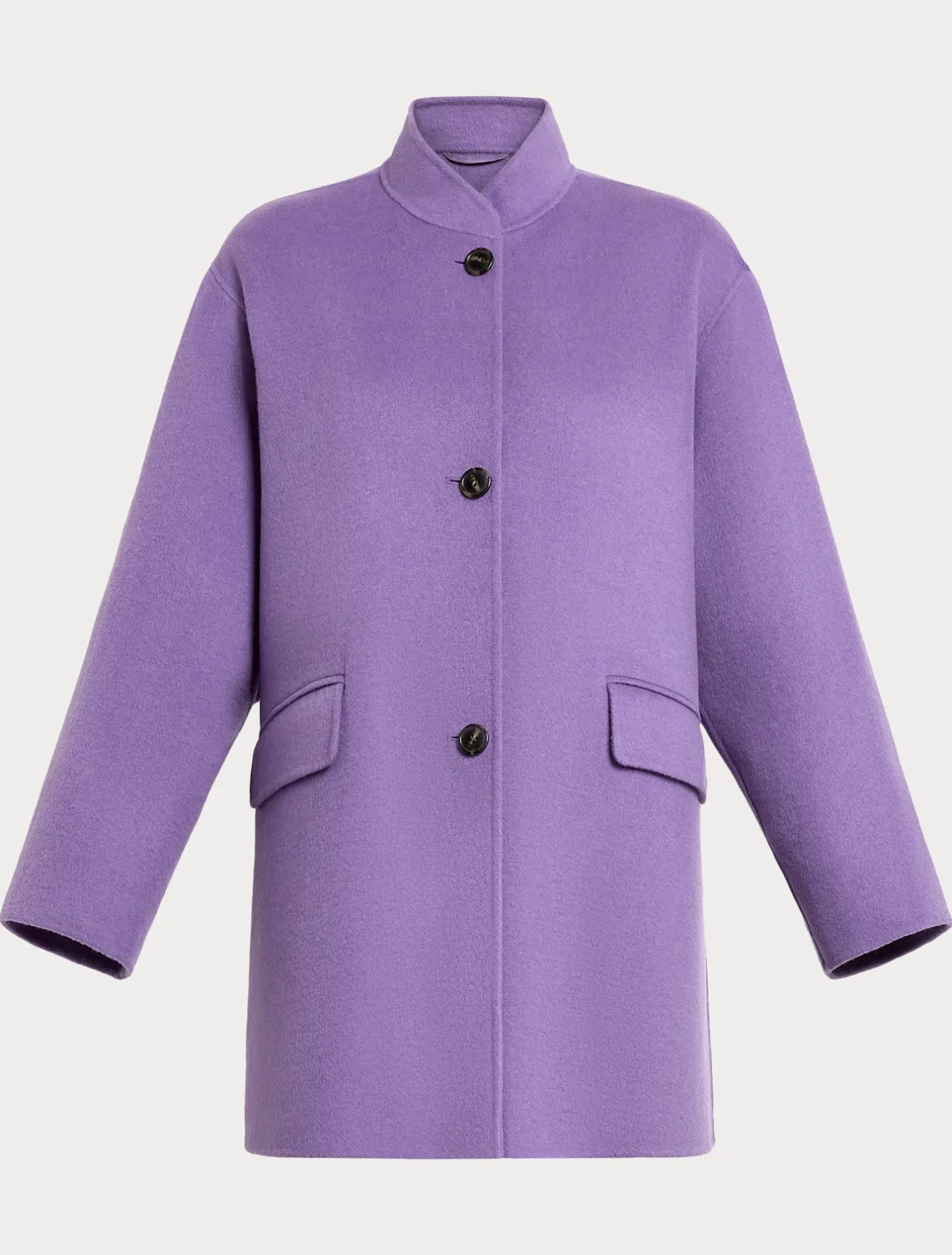 Clearance Marina Rinaldi Double-faced wool heavy jacket PURPLE