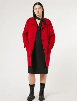 Online Marina Rinaldi Double-faced wool heavy jacket RED