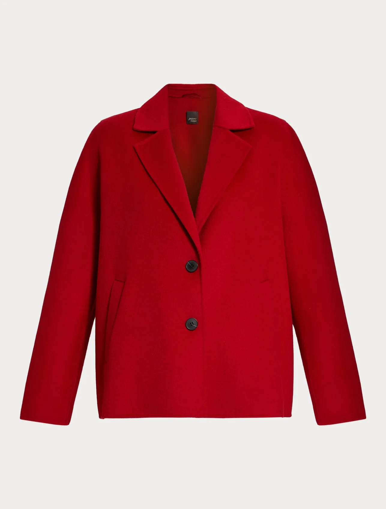 Online Marina Rinaldi Double-faced wool pea coat RED