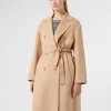 Discount Marina Rinaldi Double-faced wool-blend coat CAMEL