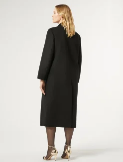 Clearance Marina Rinaldi Double-sided wool coat BLACK