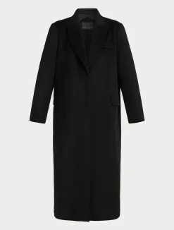 Clearance Marina Rinaldi Double-sided wool coat BLACK