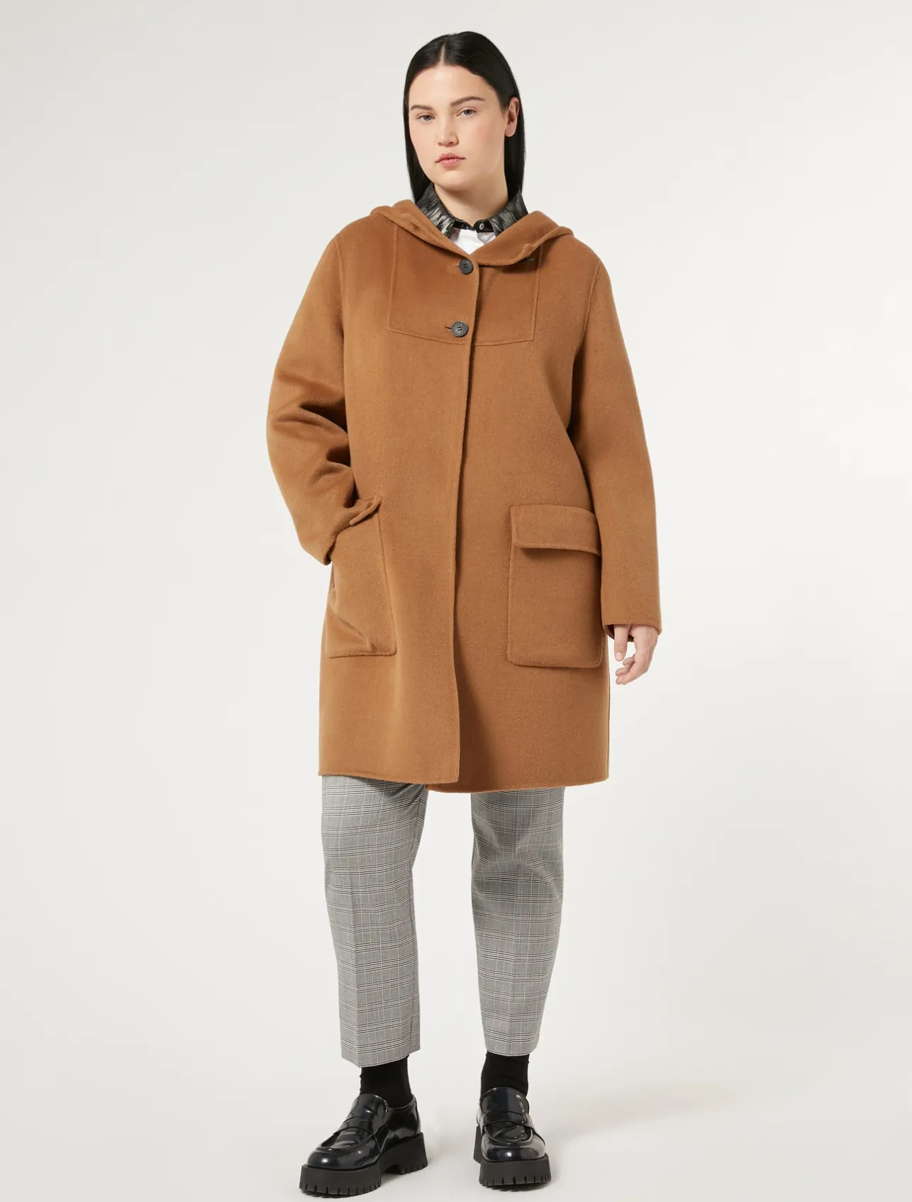 Fashion Marina Rinaldi Double-sided wool jacket BISCUIT