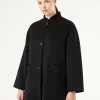 Hot Marina Rinaldi Double-sided wool jacket BLACK