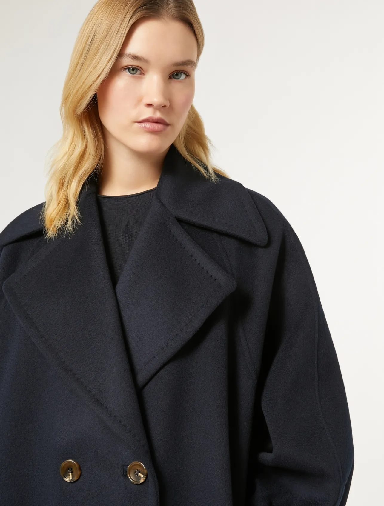 Discount Marina Rinaldi Double-sided wool jacket MIDNIGHTBLUE