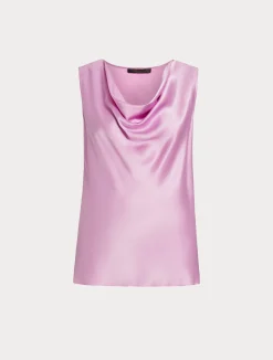 Clearance Marina Rinaldi Draped satin top PINK