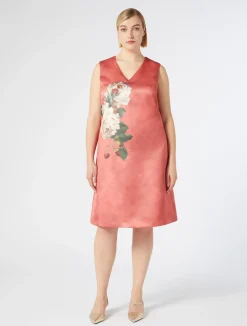 Hot Marina Rinaldi Duchesse print dress CORAL