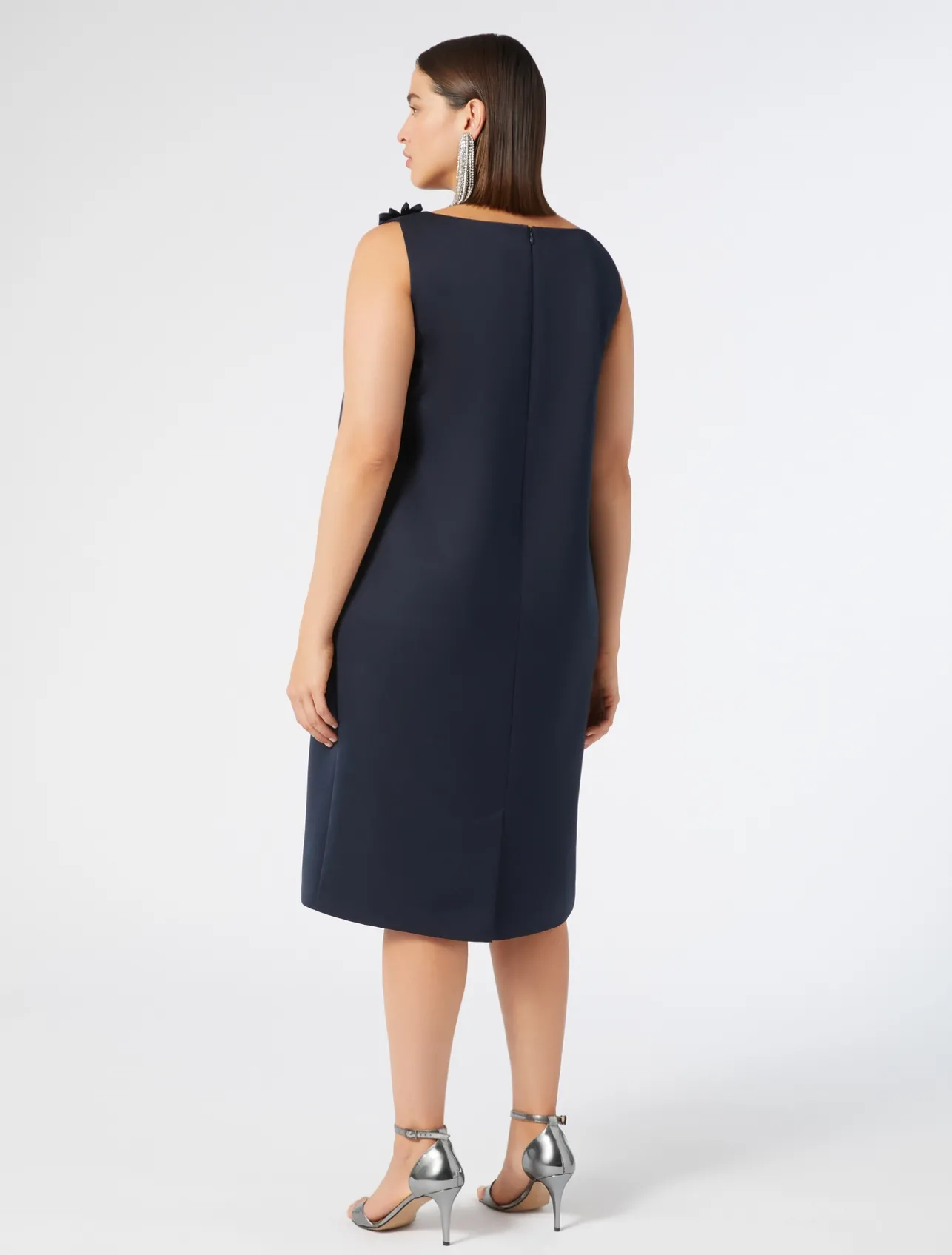 New Marina Rinaldi Embroidered duchesse dress MIDNIGHTBLUE
