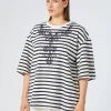 Outlet Marina Rinaldi Embroidered jersey sweatshirt IVORY