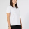 Hot Marina Rinaldi Embroidered jersey T-shirt OPTICALWHITE