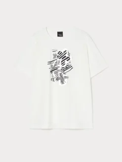 Discount Marina Rinaldi Embroidered jersey T-shirt WHITE