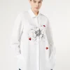 Hot Marina Rinaldi Embroidered poplin shirt WHITE