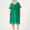Discount Marina Rinaldi Embroidered tulle dress JADE