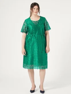 Discount Marina Rinaldi Embroidered tulle dress JADE