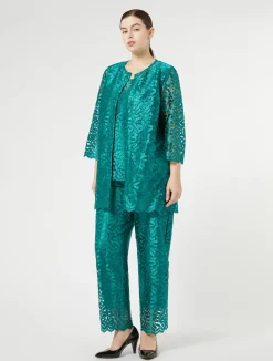 Outlet Marina Rinaldi Embroidered tulle jacket JADE
