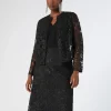 Discount Marina Rinaldi Embroidered tulle skirt BLACK