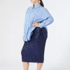 Online Marina Rinaldi Embroidered tulle skirt ULTRAMARINE