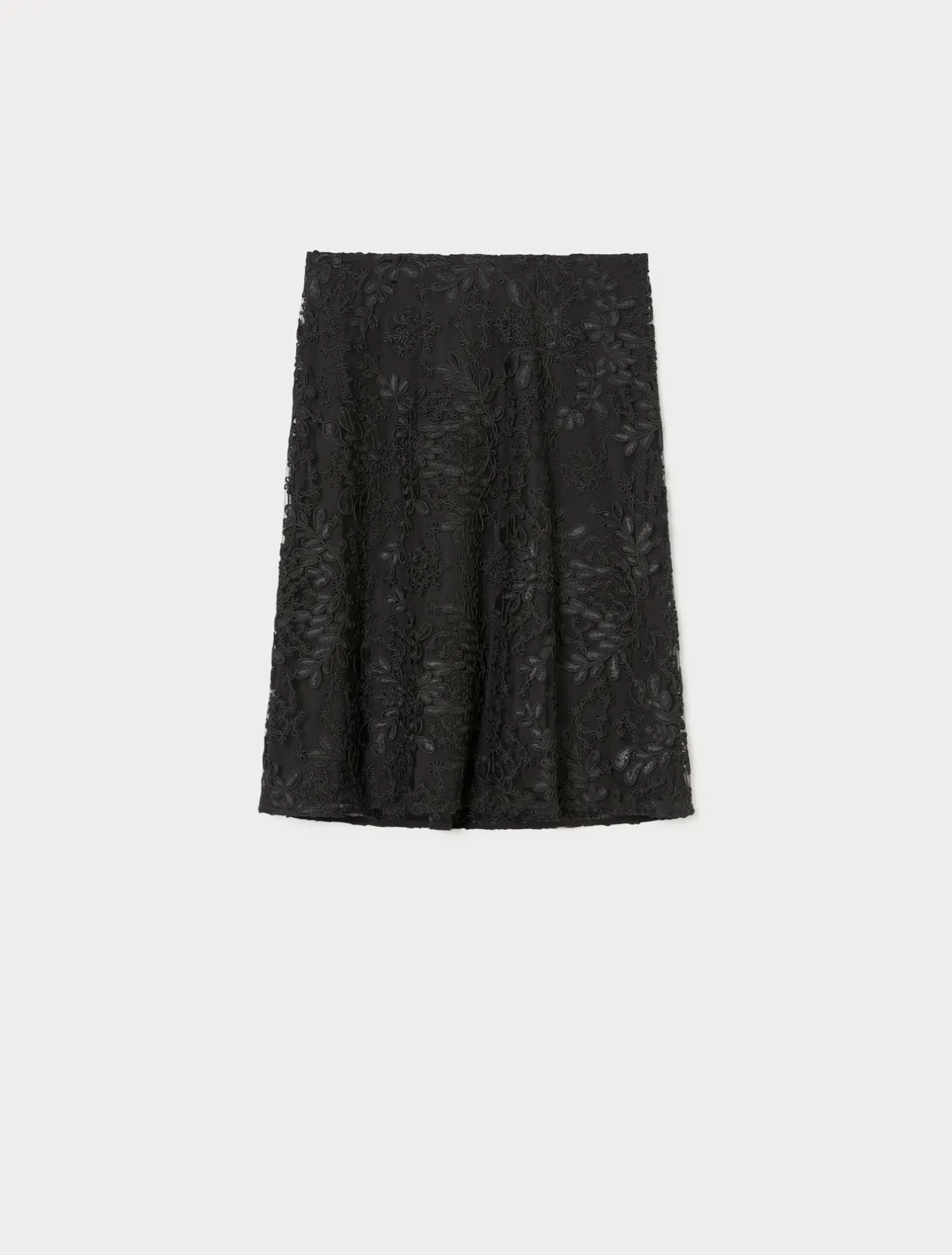 Discount Marina Rinaldi Embroidered tulle skirt BLACK